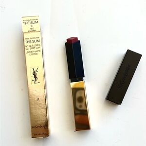 Yves Saint Laurent YSL ~ 9 red enigma Rouge Pur Couture The Slim Lipstick NIB